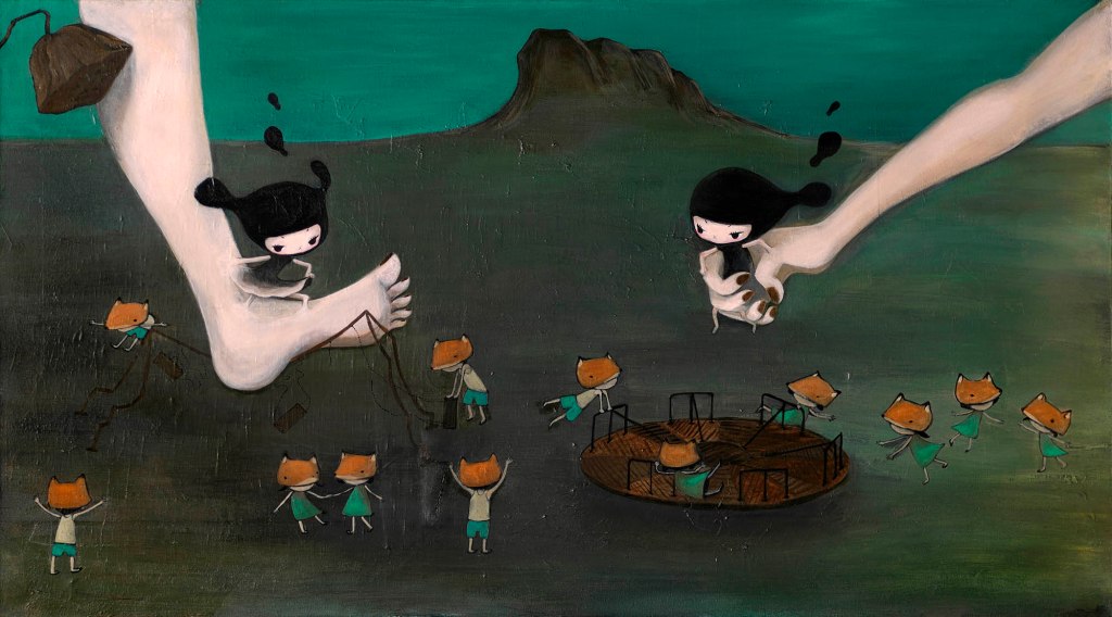 acrylic on Canvas, painting, art, Hong Kong Artist, London-based Artist, illustration